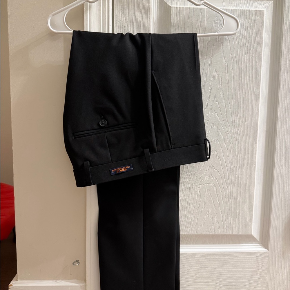 Skinny Fit 2-Way Stretch Suit Pants 28/29